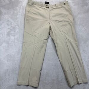 Hiltl Pants Mens 40x38 (40x28) Tan HEMMED Dayne-So Chino Trousers Straight Leg